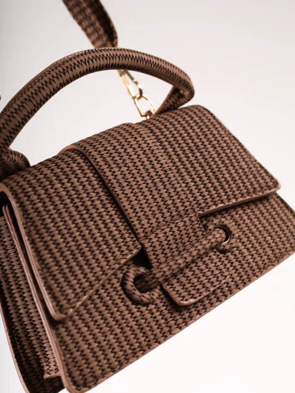 Braon plišana torbica KA026